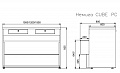Расчетно-кассовый стол Enteco master РС-1200 НЕМИГА CUBE Расчетно-кассовый стол Enteco master РС-1200 НЕМИГА CUBE