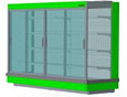 Горка гастрономическая Enteco master НЕМИГА П2 CUBE1 CUPE 125 ВС пристенная, двери-купе